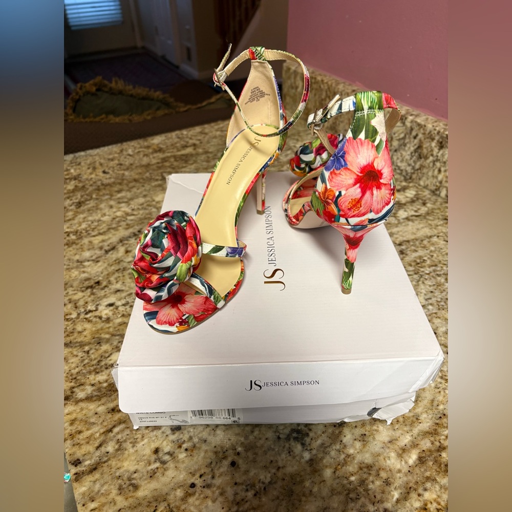 Jessica Simpson Womens Taiga Heeled Sandals, 9 Medium, Pink - Picture 5 of 5